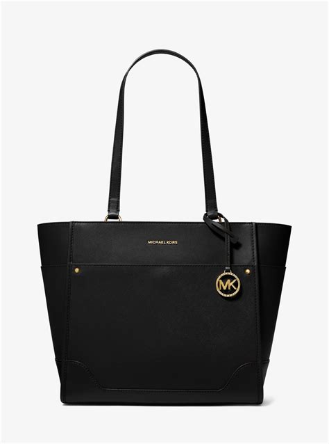 michael michael kors harrison large leather tote bag|Michael Kors neverfull tote.